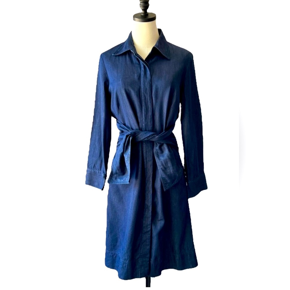 Sara Campbell Stretch Chambray Denim Dress | 8